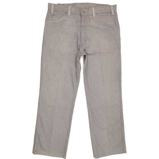 Levi's Made in USA Men Grey Straight Regular Stretch Jeans W36 L27