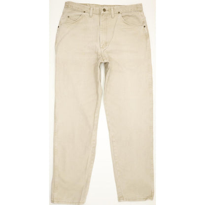 Wrangler Men Beige Tapered Regular Jeans W35 L33