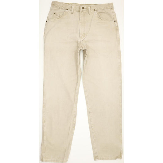 Wrangler Men Beige Tapered Regular Jeans W35 L33