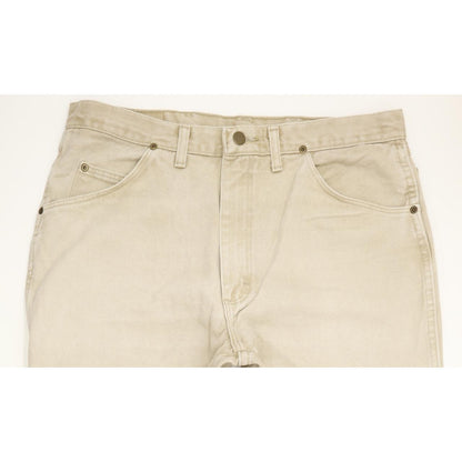 Wrangler Men Beige Tapered Regular Jeans W35 L33