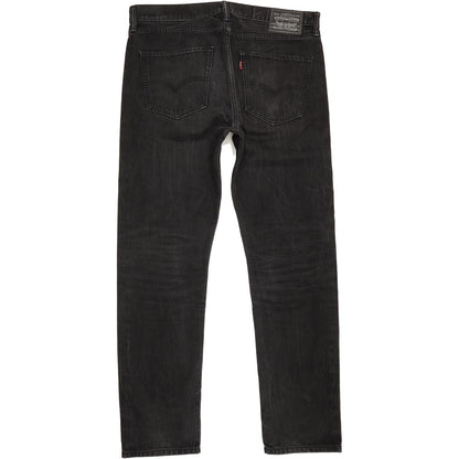 Levi's Men Black Straight Slim Jeans W36 L31