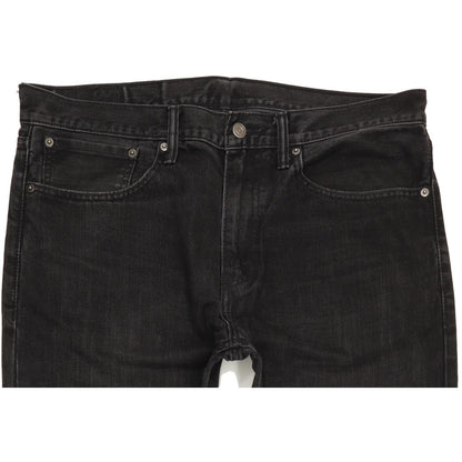 Levi's Men Black Straight Slim Jeans W36 L31