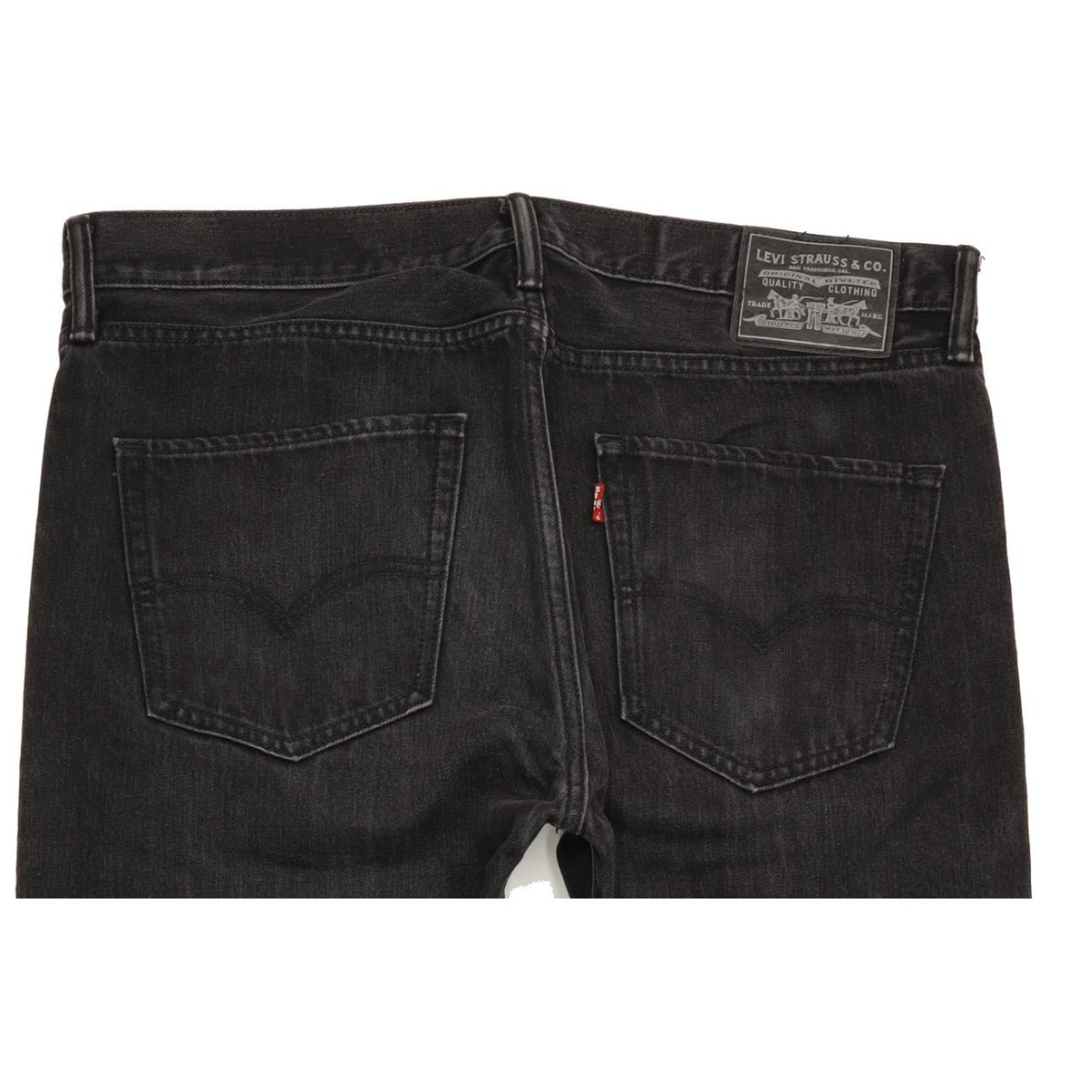 Levi's Men Black Straight Slim Jeans W36 L31