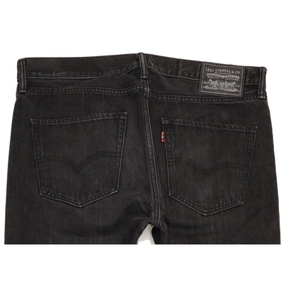 Levi's Men Black Straight Slim Jeans W36 L31