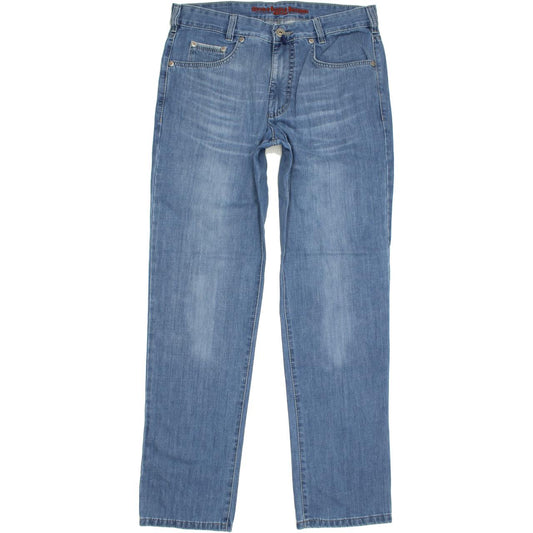 Joker Double Saddle Stitched Men Blue Straight Regular Jeans W33 L32