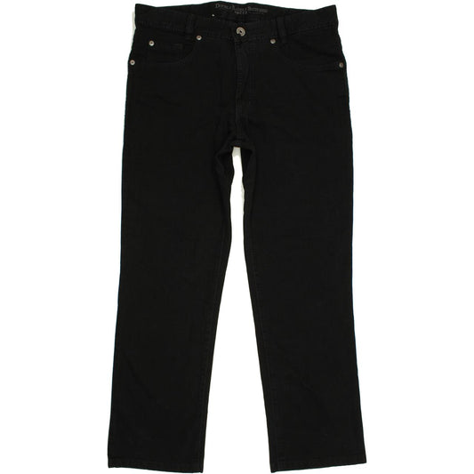 Joker Double Saddle Stitched Men Black Straight Regular Jeans W36 L30