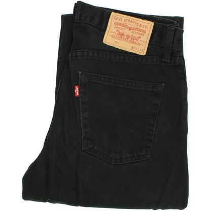 Levi's 751 Men Black Straight Regular Jeans W32 L31