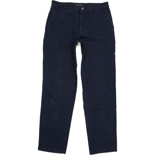 Lee Leesures Men Navy Straight Regular Chino Jeans W33 L34