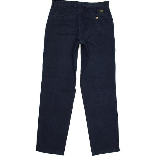 Lee Leesures Men Navy Straight Regular Chino Jeans W33 L34
