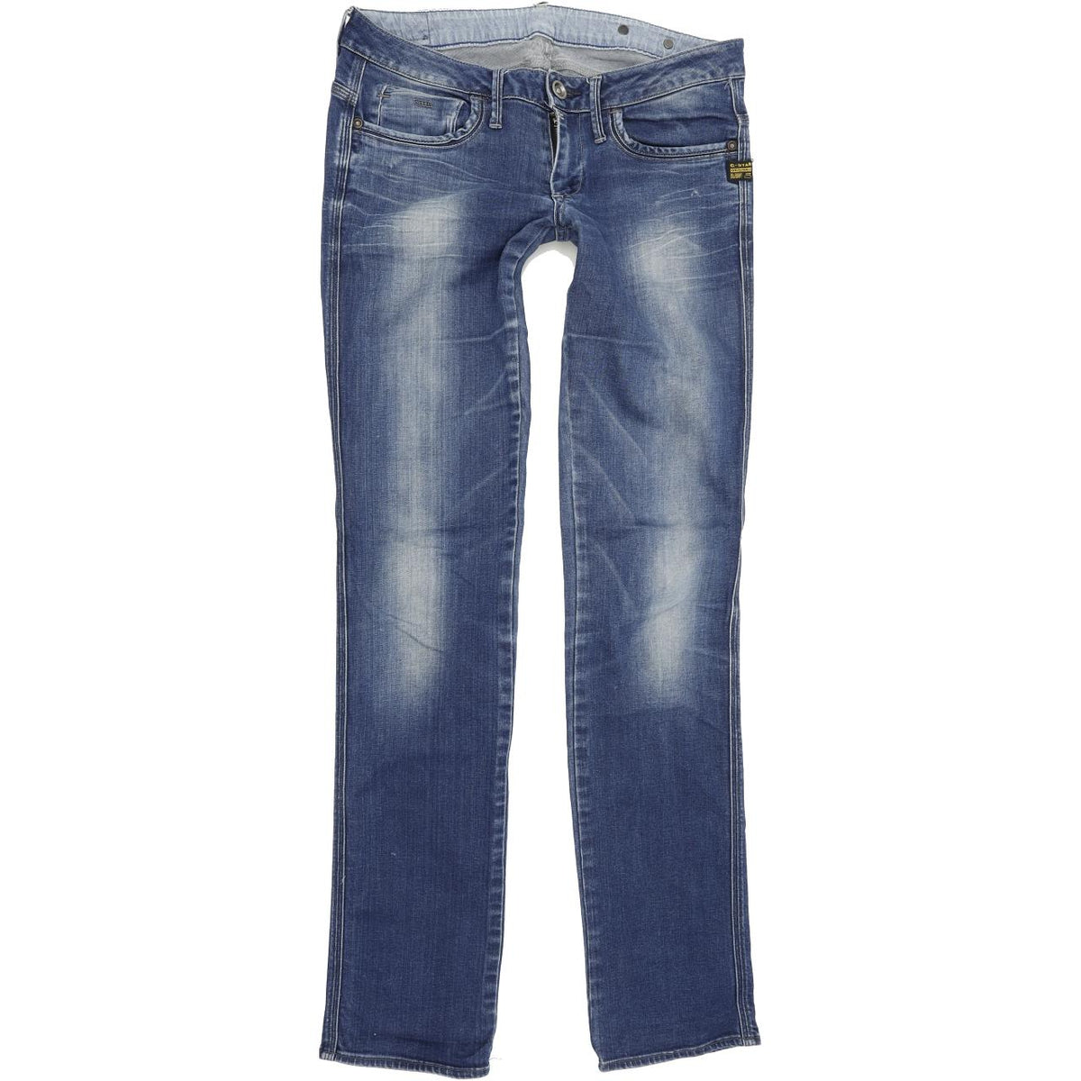 G-Star Midge Dover Women Blue Straight Regular Stretch Jeans W29 L34