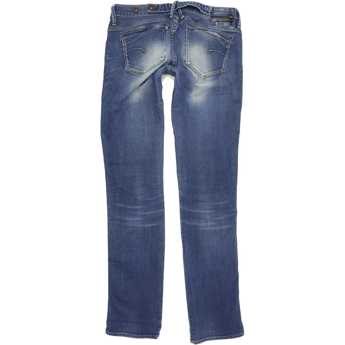 G-Star Midge Dover Women Blue Straight Regular Stretch Jeans W29 L34