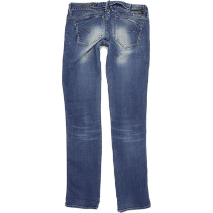 G-Star Midge Dover Women Blue Straight Regular Stretch Jeans W29 L34