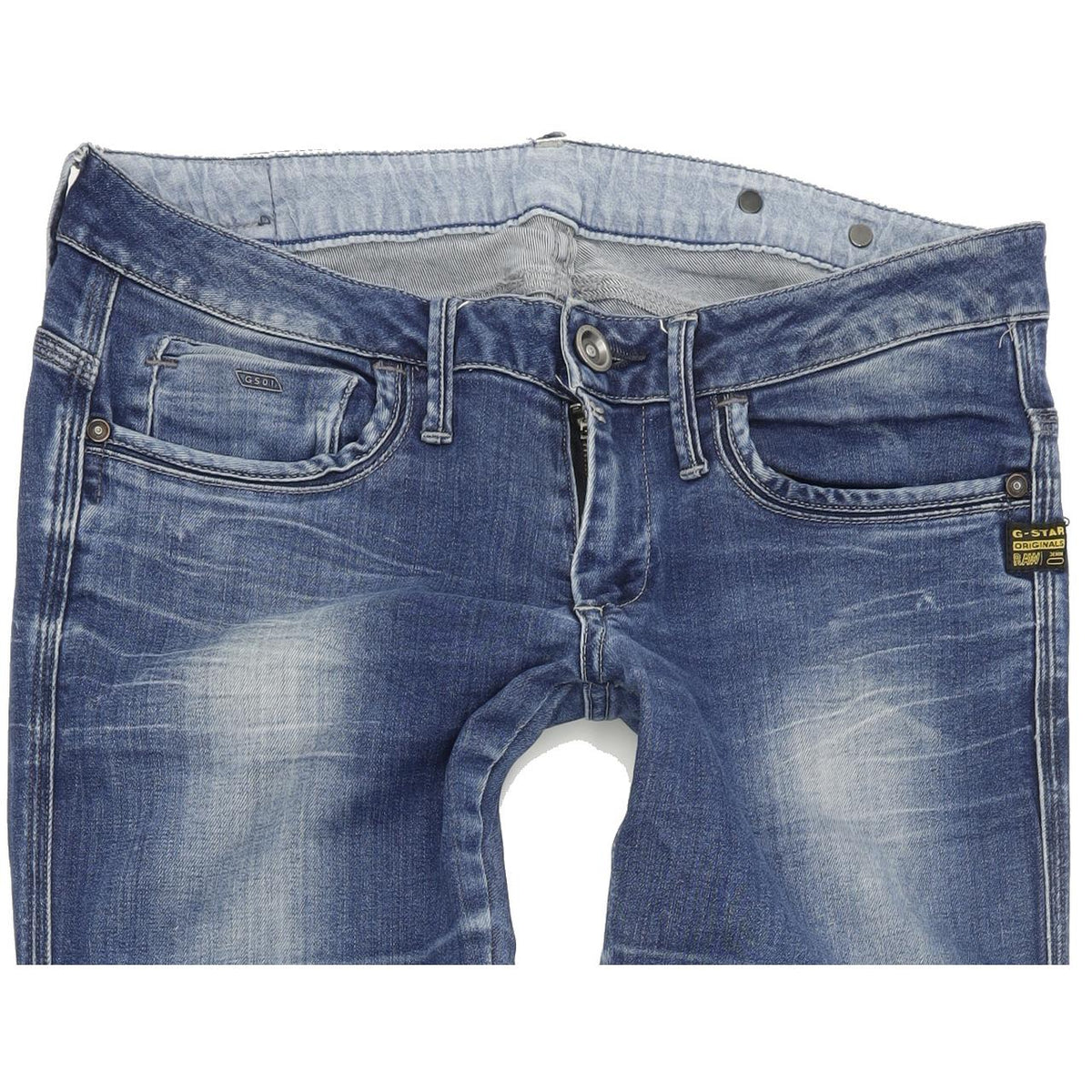 G-Star Midge Dover Women Blue Straight Regular Stretch Jeans W29 L34