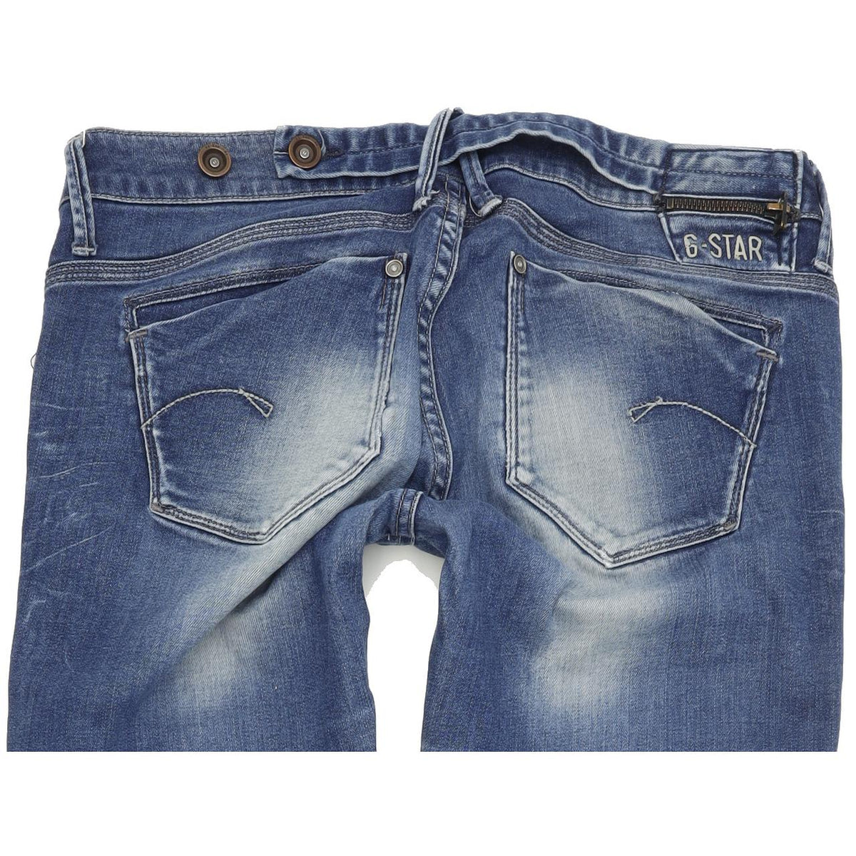 G-Star Midge Dover Women Blue Straight Regular Stretch Jeans W29 L34