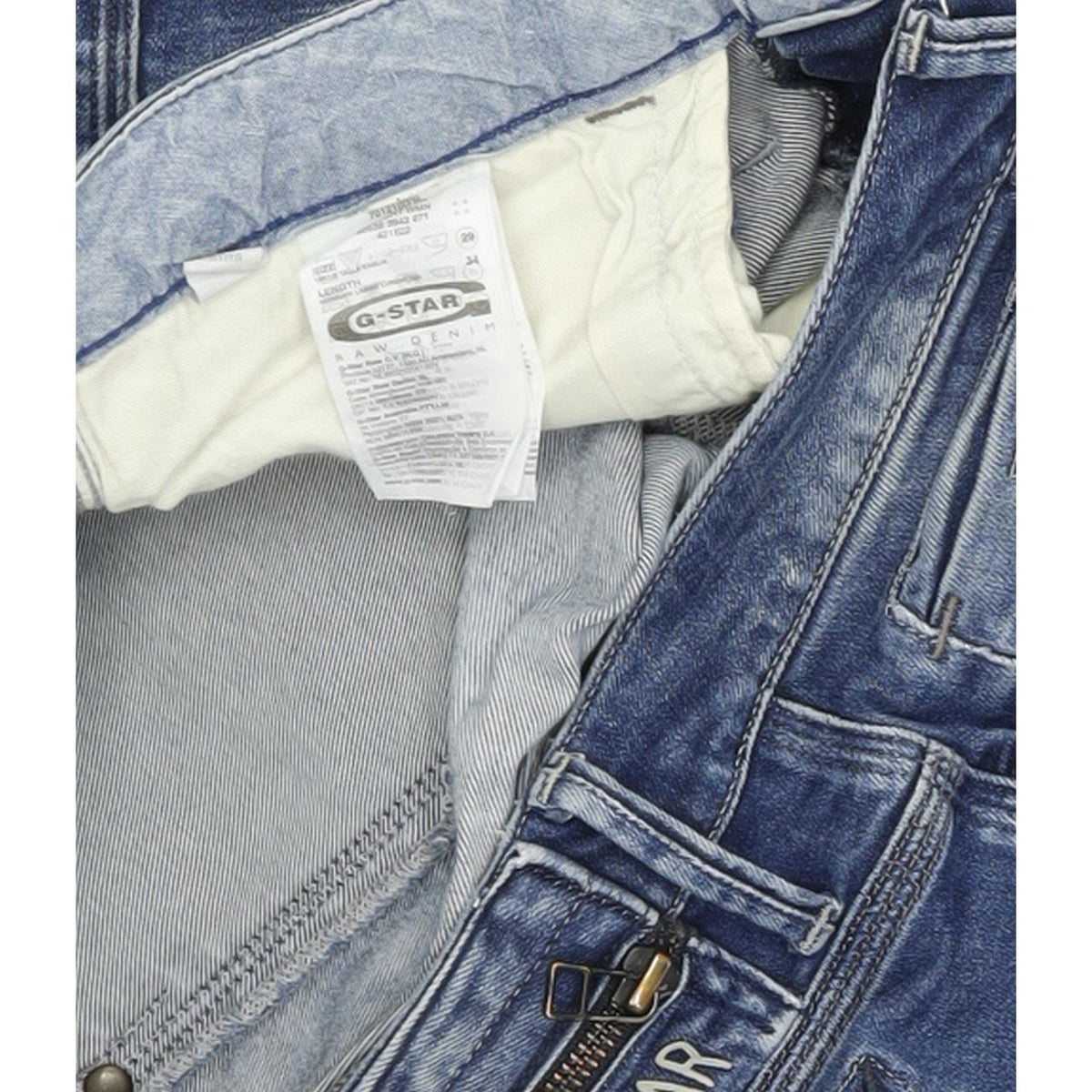 G-Star Midge Dover Women Blue Straight Regular Stretch Jeans W29 L34