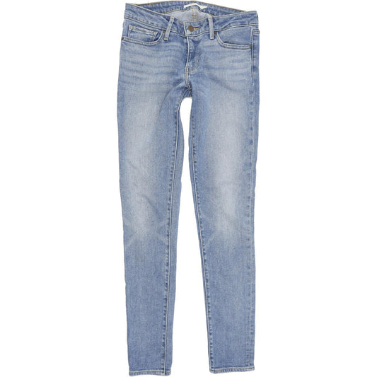 Levi's 711 Women Blue Skinny Slim Stretch Jeans W27 L34