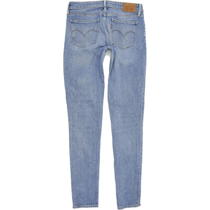 Levi's 711 Women Blue Skinny Slim Stretch Jeans W27 L34