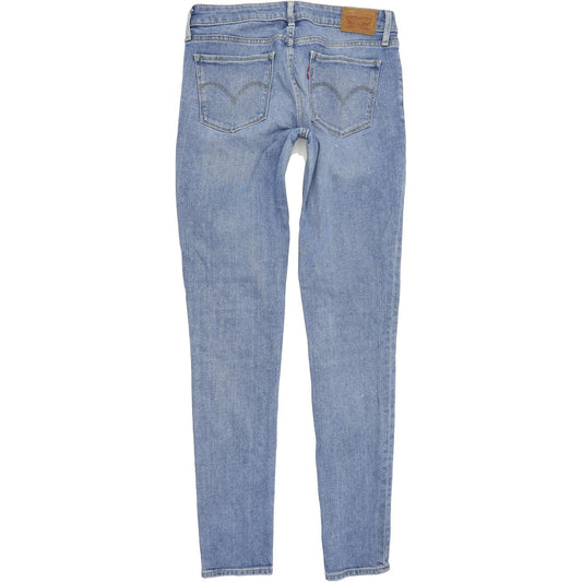Levi's 711 Women Blue Skinny Slim Stretch Jeans W27 L34