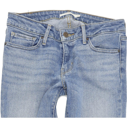 Levi's 711 Women Blue Skinny Slim Stretch Jeans W27 L34