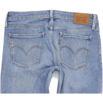 Levi's 711 Women Blue Skinny Slim Stretch Jeans W27 L34