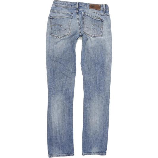 G-Star 3301 Women Blue Straight Regular Stretch Jeans W29 L32