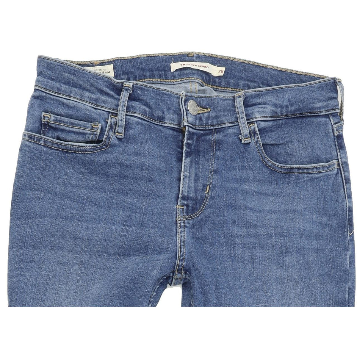 Levi's 710 Women Blue Skinny Slim Stretch Jeans W28 L30