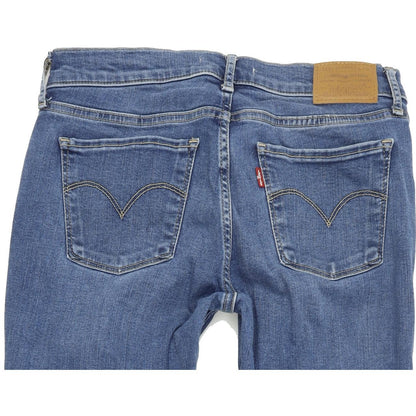 Levi's 710 Women Blue Skinny Slim Stretch Jeans W28 L30