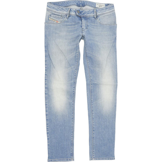 Diesel Nevy 008XN Women Blue Straight Regular Stretch Jeans W28 L30