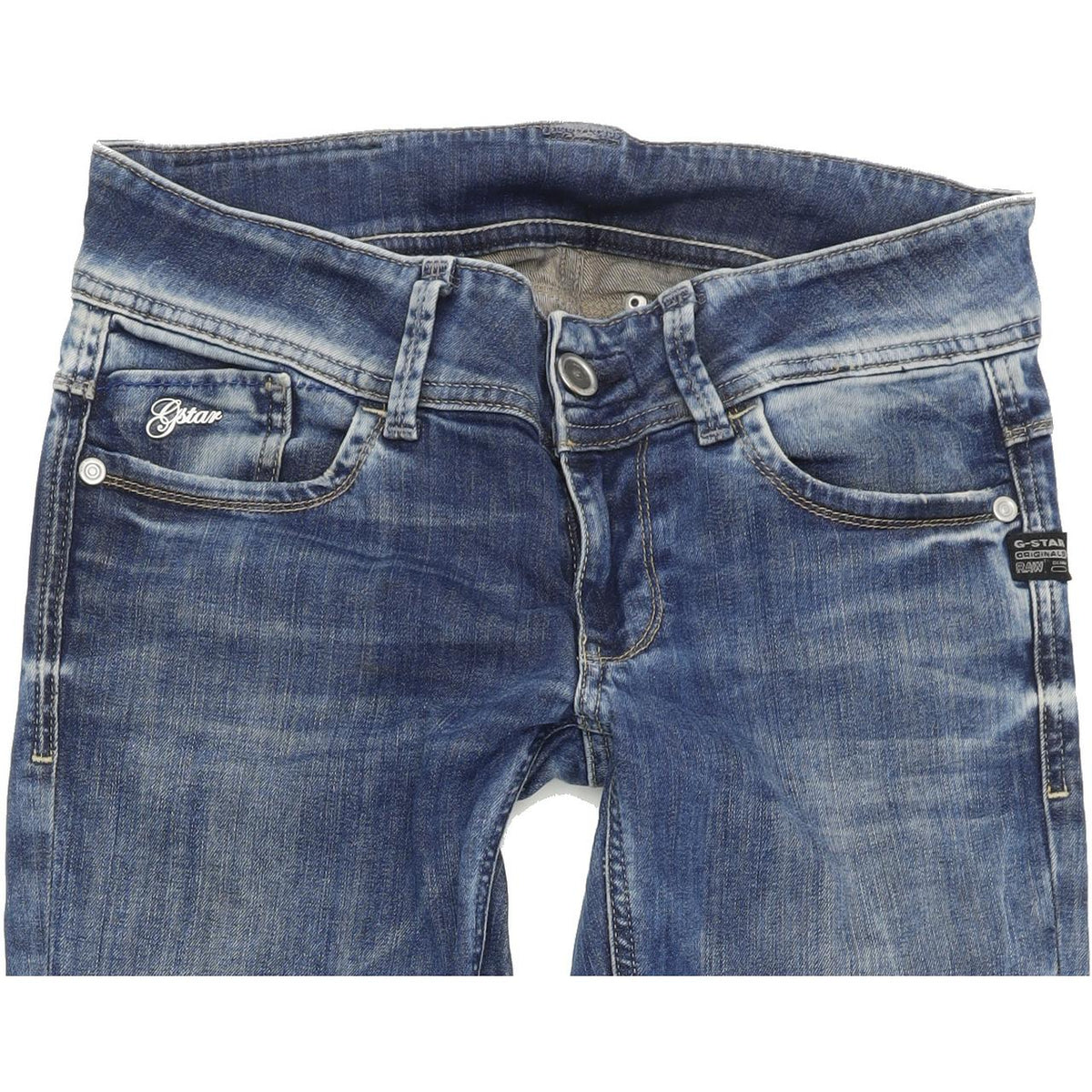 G-Star Lynn Women Blue Skinny Slim Stretch Jeans W28 L32