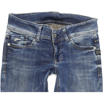 G-Star Lynn Women Blue Skinny Slim Stretch Jeans W28 L32