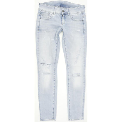 G-Star Women Blue Straight Slim Stretch Jeans W28 L32