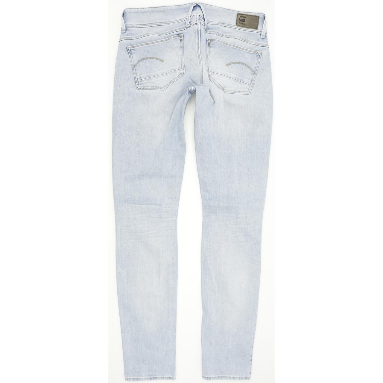 G-Star Women Blue Straight Slim Stretch Jeans W28 L32