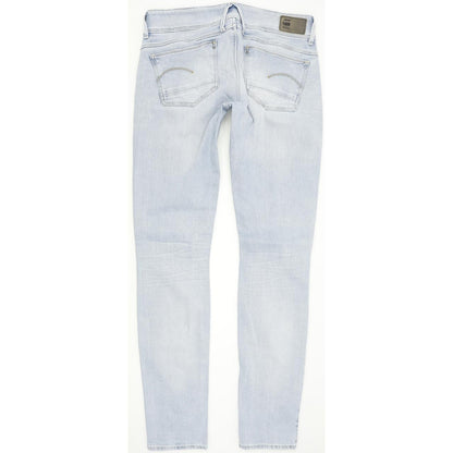 G-Star Women Blue Straight Slim Stretch Jeans W28 L32