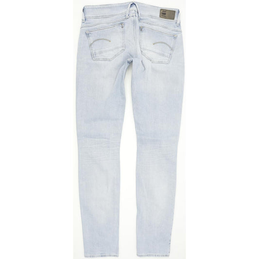 G-Star Women Blue Straight Slim Stretch Jeans W28 L32