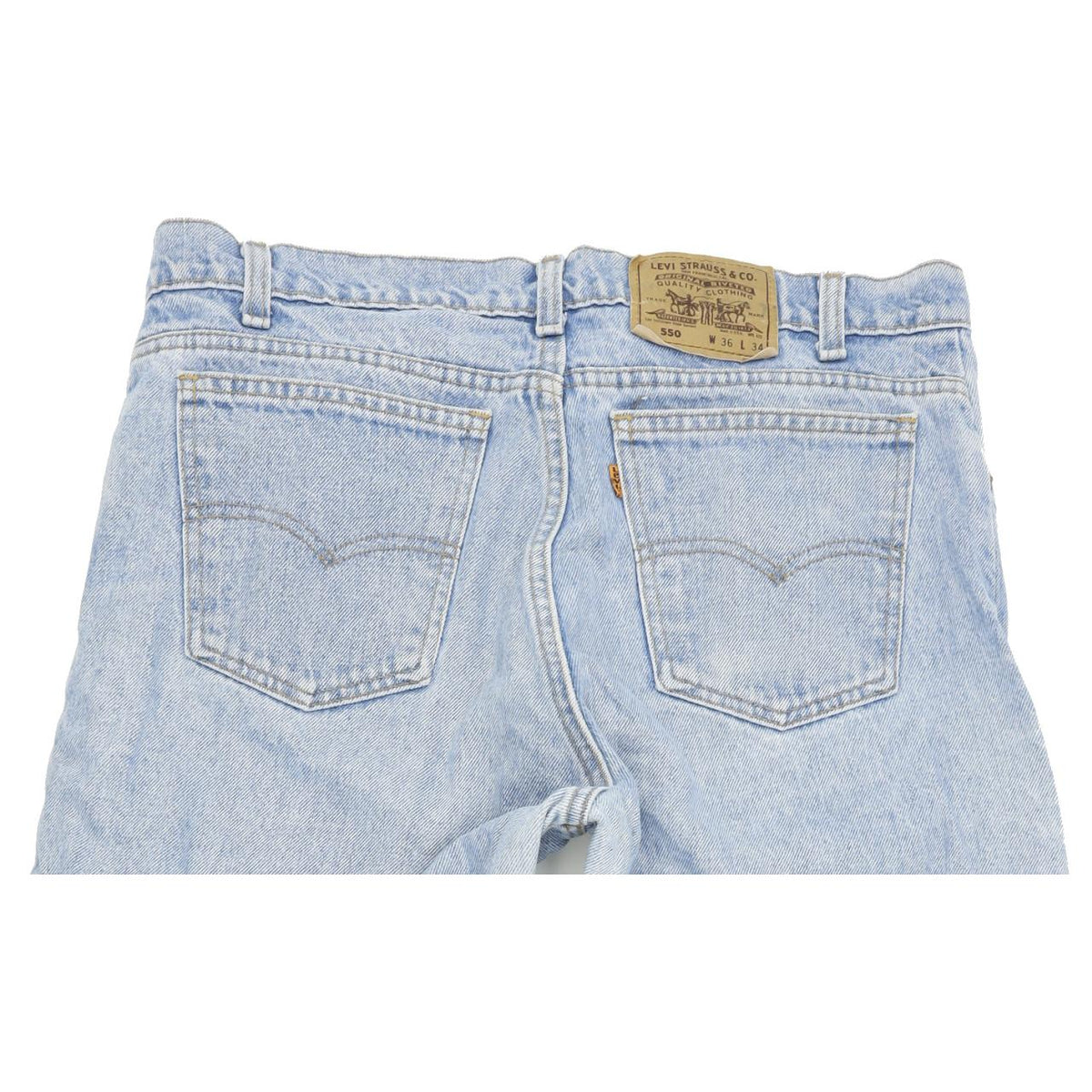 Levi's 550 Made in USA Blue Straight Regular Mom Jeans High Waisted W36 L30