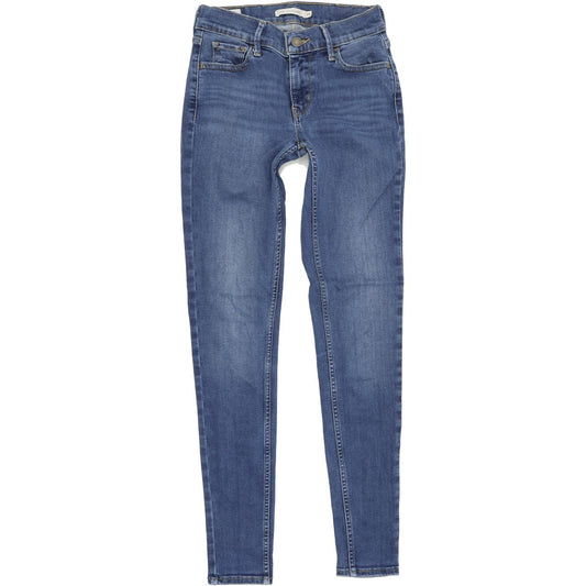 Levi's 710 Women Blue Skinny Slim Stretch Jeans W25 L30