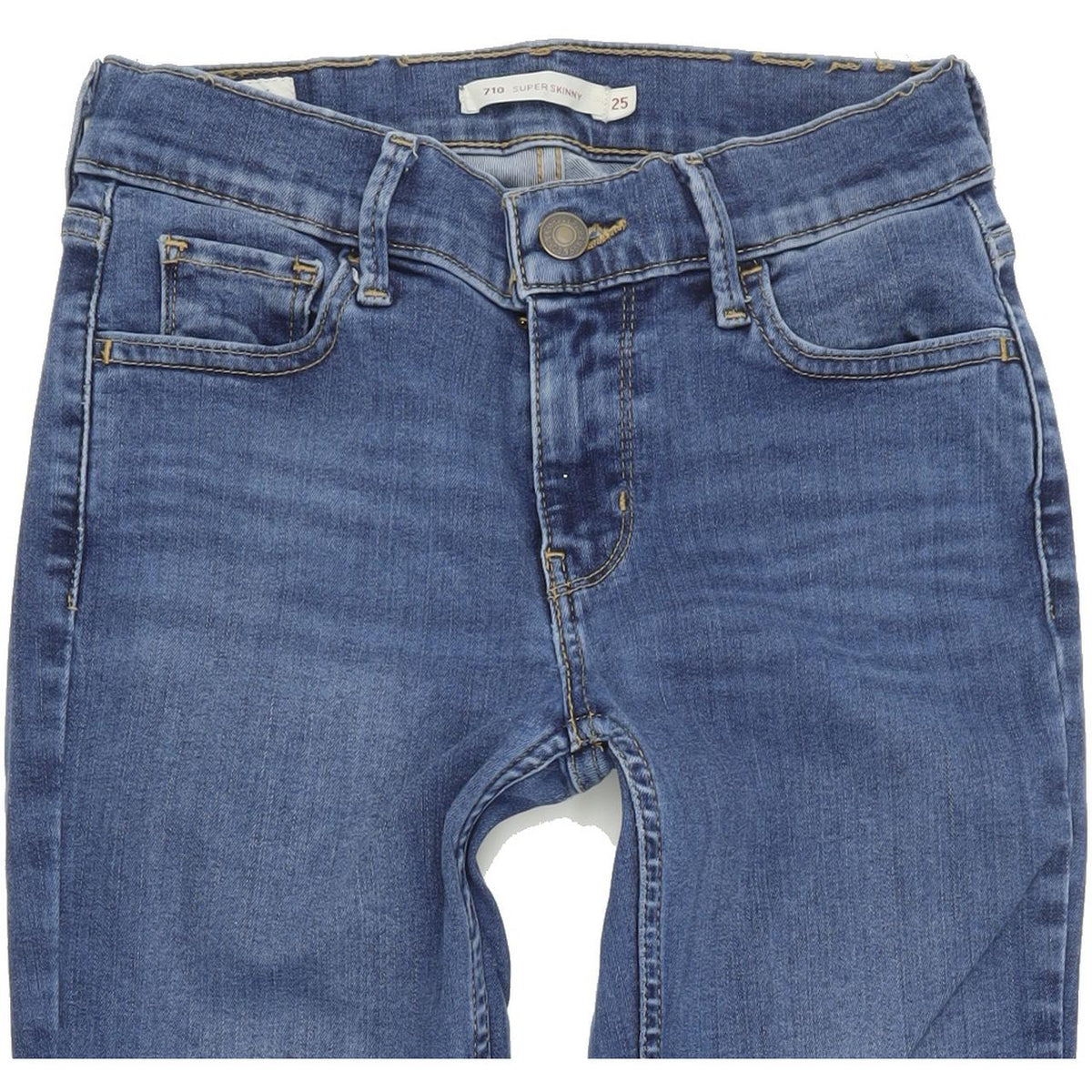 Levi's 710 Women Blue Skinny Slim Stretch Jeans W25 L30