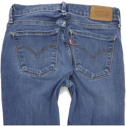 Levi's 710 Women Blue Skinny Slim Stretch Jeans W25 L30