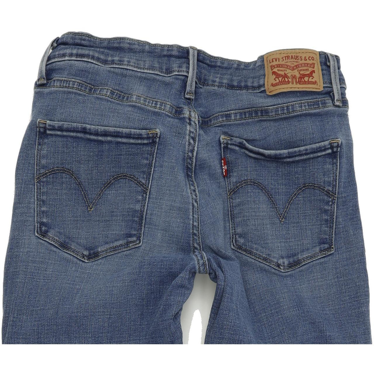 Levi's Mid Rise Women Blue Skinny Slim Stretch Jeans W29 L32