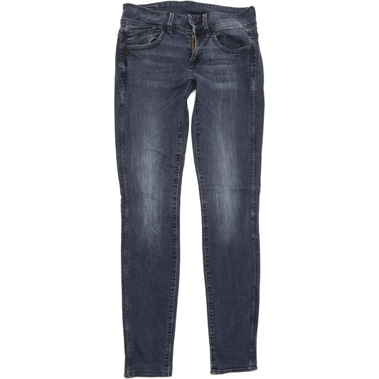 G-Star Lynn Mid Women Blue Skinny Slim Stretch Jeans W28 L34