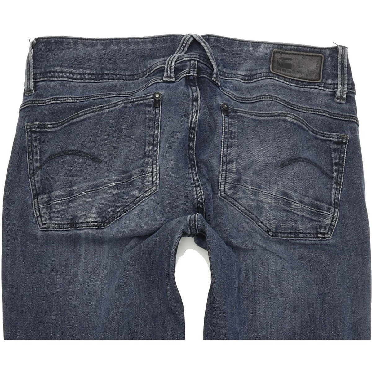 G-Star Lynn Mid Women Blue Skinny Slim Stretch Jeans W28 L34