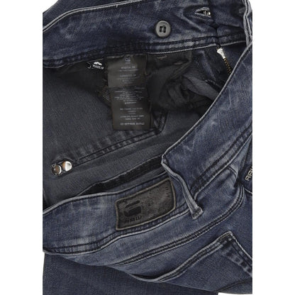 G-Star Lynn Mid Women Blue Skinny Slim Stretch Jeans W28 L34