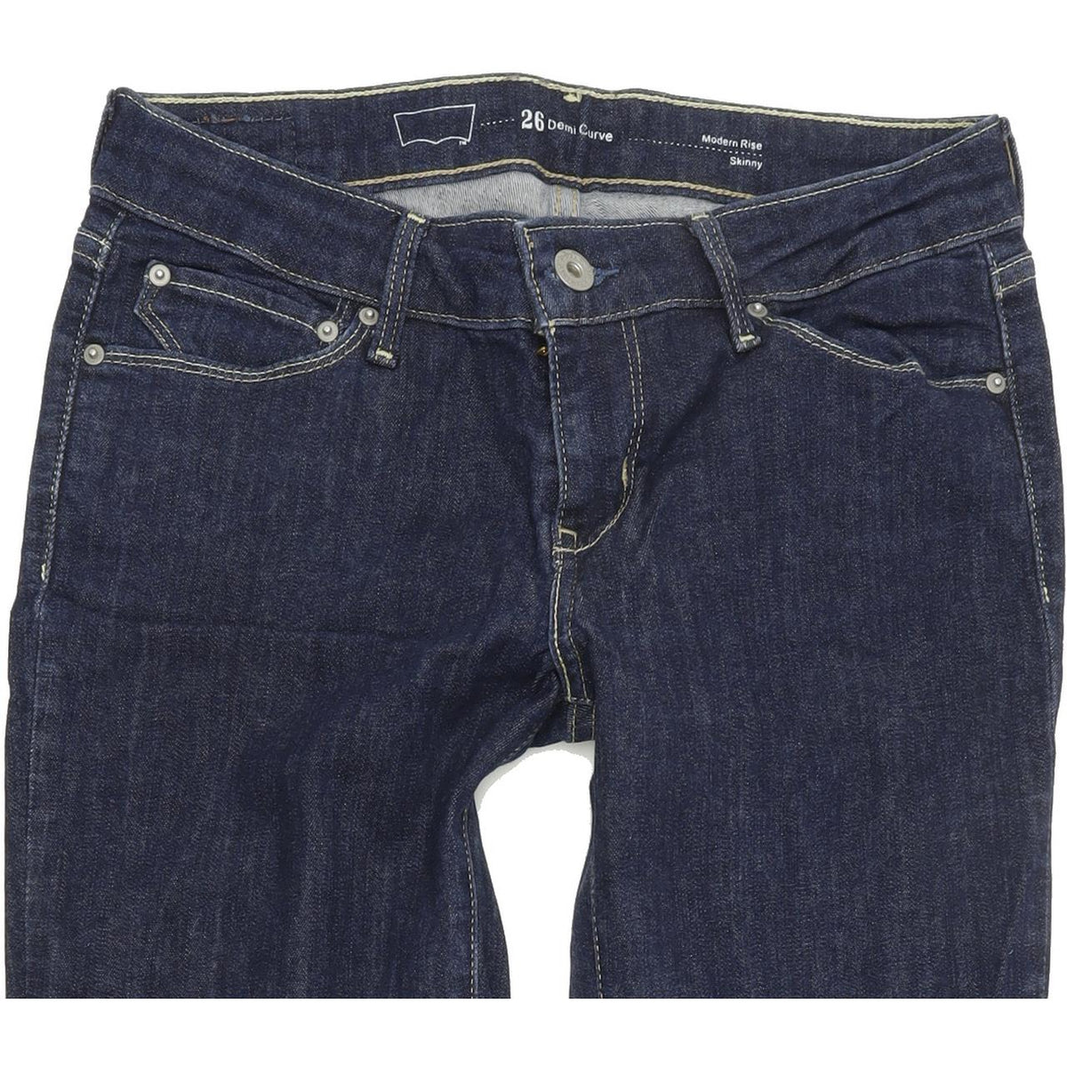 Levi's Demi Curve Women Blue Skinny Slim Stretch Jeans W26 L34