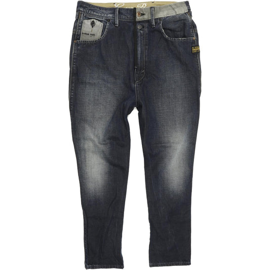 G-Star Railroad Dean Women Blue Tapered Loose Jeans W28 L30