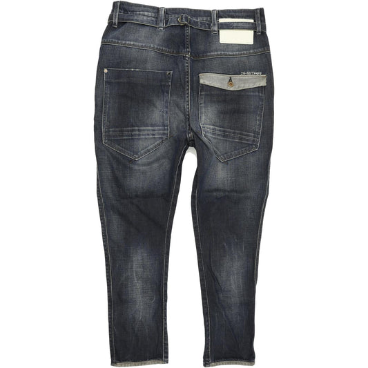 G-Star Railroad Dean Women Blue Tapered Loose Jeans W28 L30