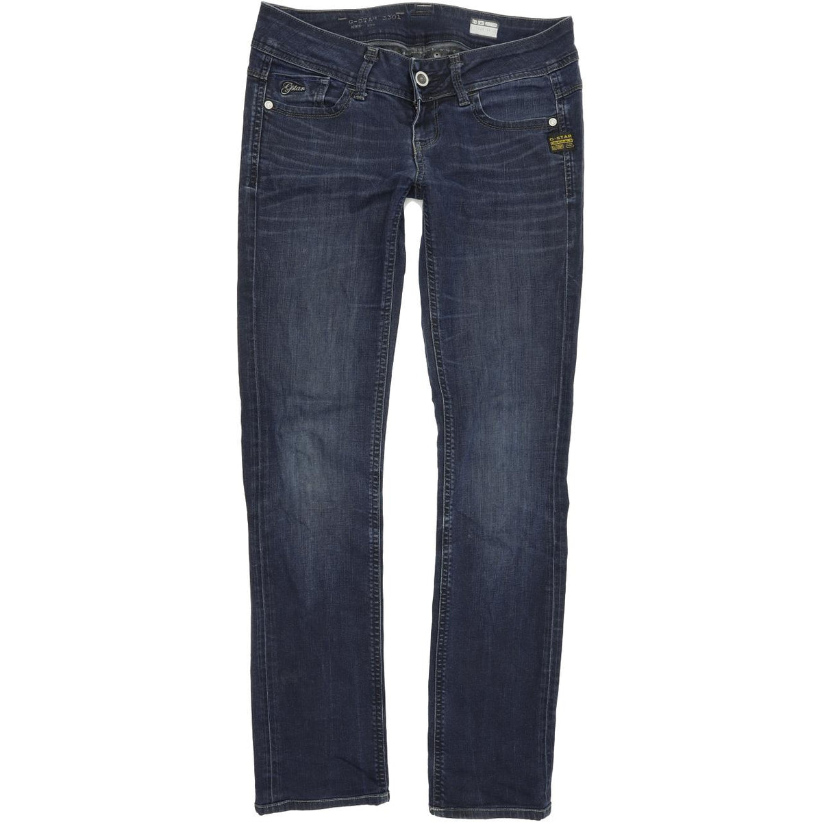 G-Star Lynn Women Blue Straight Regular Stretch Jeans W27 L32