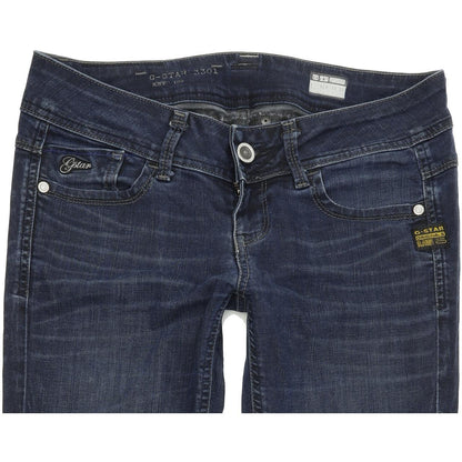 G-Star Lynn Women Blue Straight Regular Stretch Jeans W27 L32