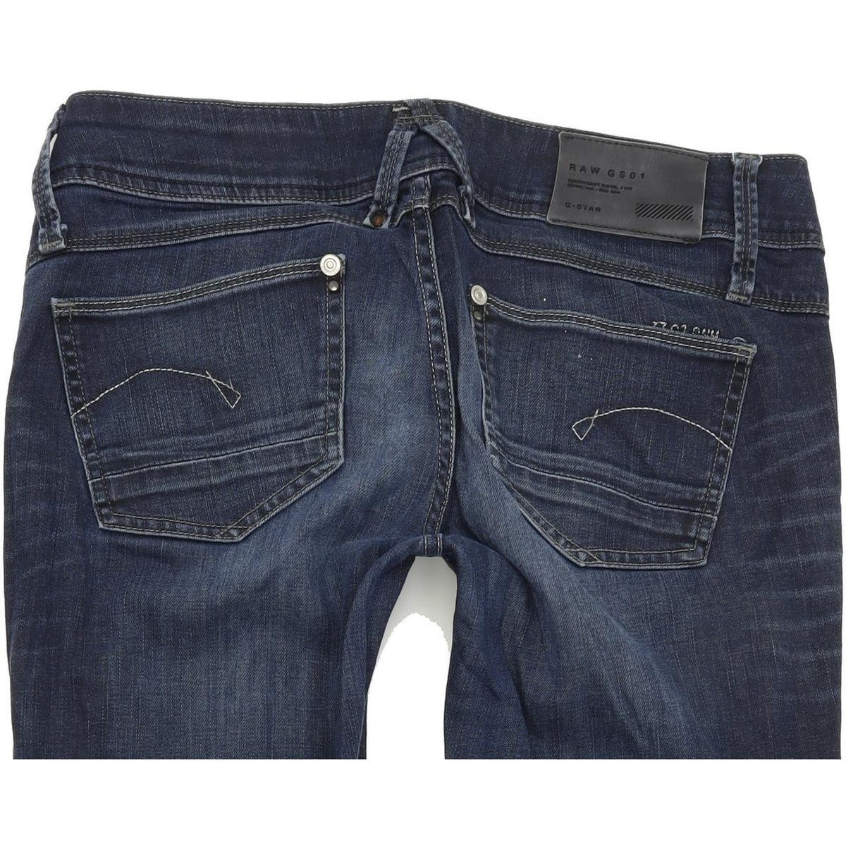 G-Star Lynn Women Blue Straight Regular Stretch Jeans W27 L32
