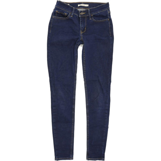 Levi's 710 Women Blue Skinny Slim Stretch Jeans W27 L30