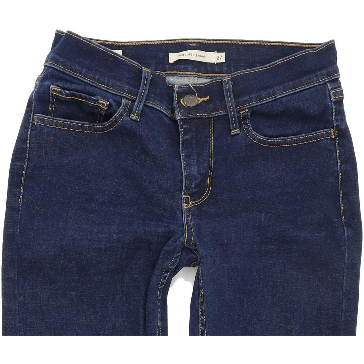 Levi's 710 Women Blue Skinny Slim Stretch Jeans W27 L30
